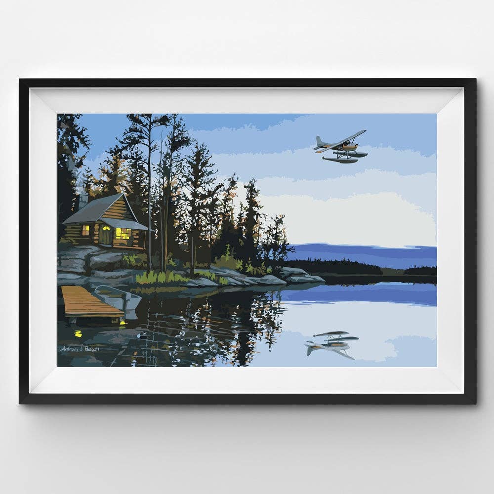 Winnie's Picks - Cabin by the Lake Paint-by-Numbers Kit - Fall Decor 2024: Without Frame