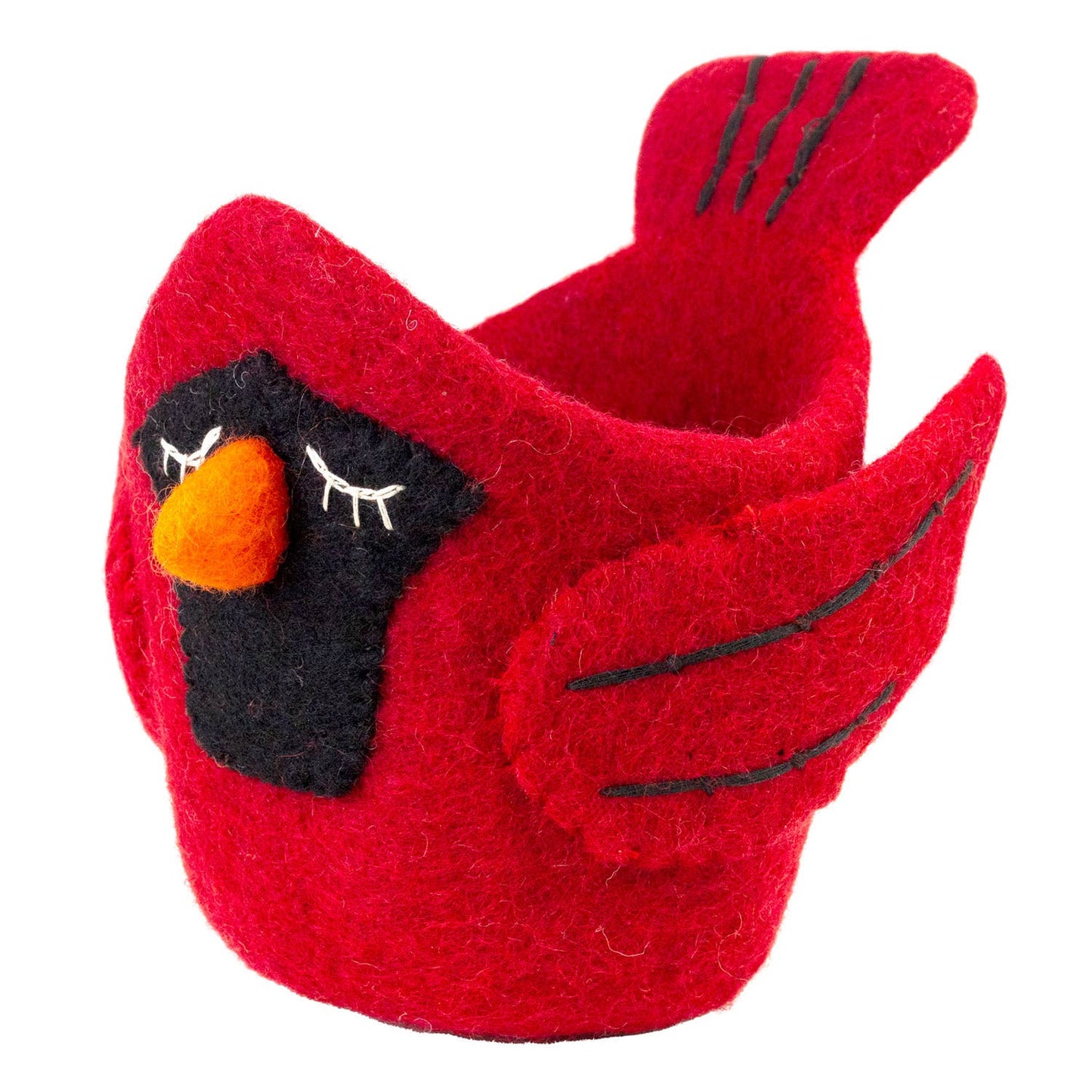 dZi Handmade - Cardinal Felt Pot