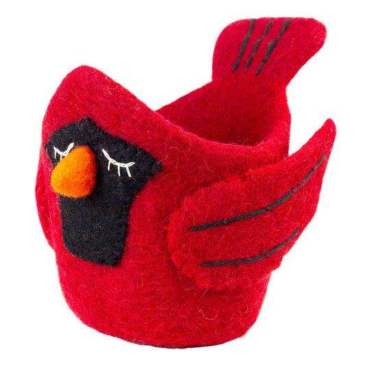 dZi Handmade - Cardinal Felt Pot