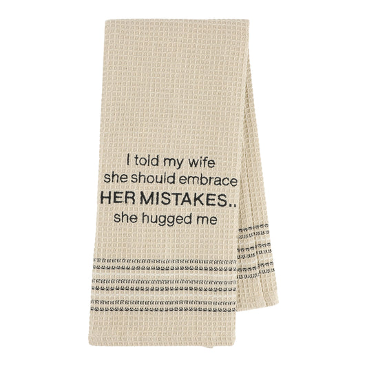 Mona B. - Her Mistake Embroidered Tea Towel MH-260 - Set of 2