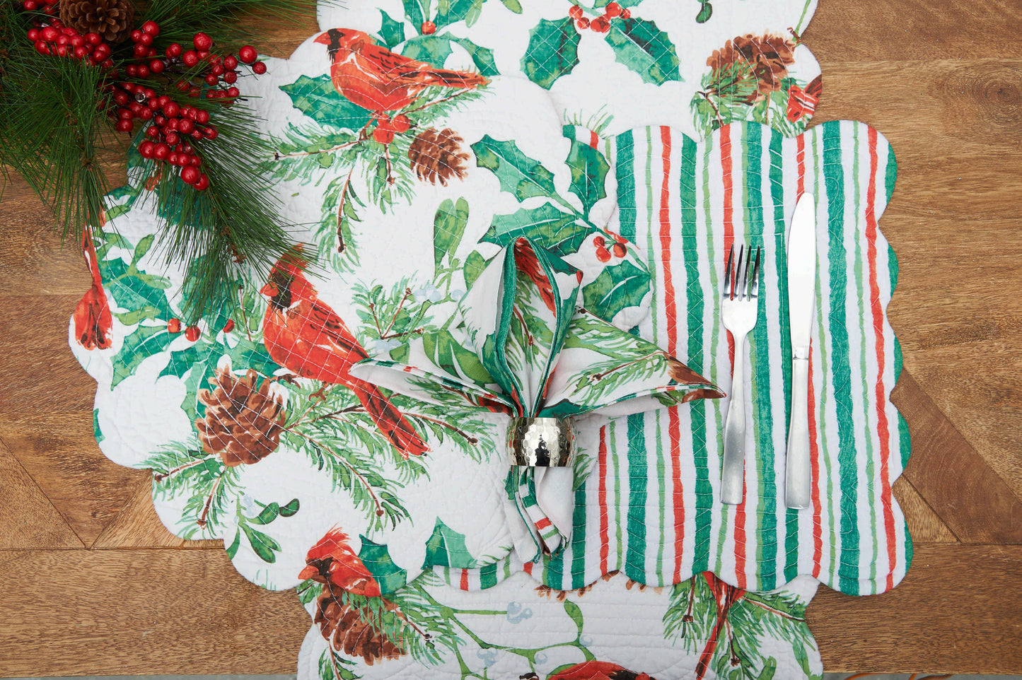 C&F Home - Christmas Delwyn Cardinal Napkin