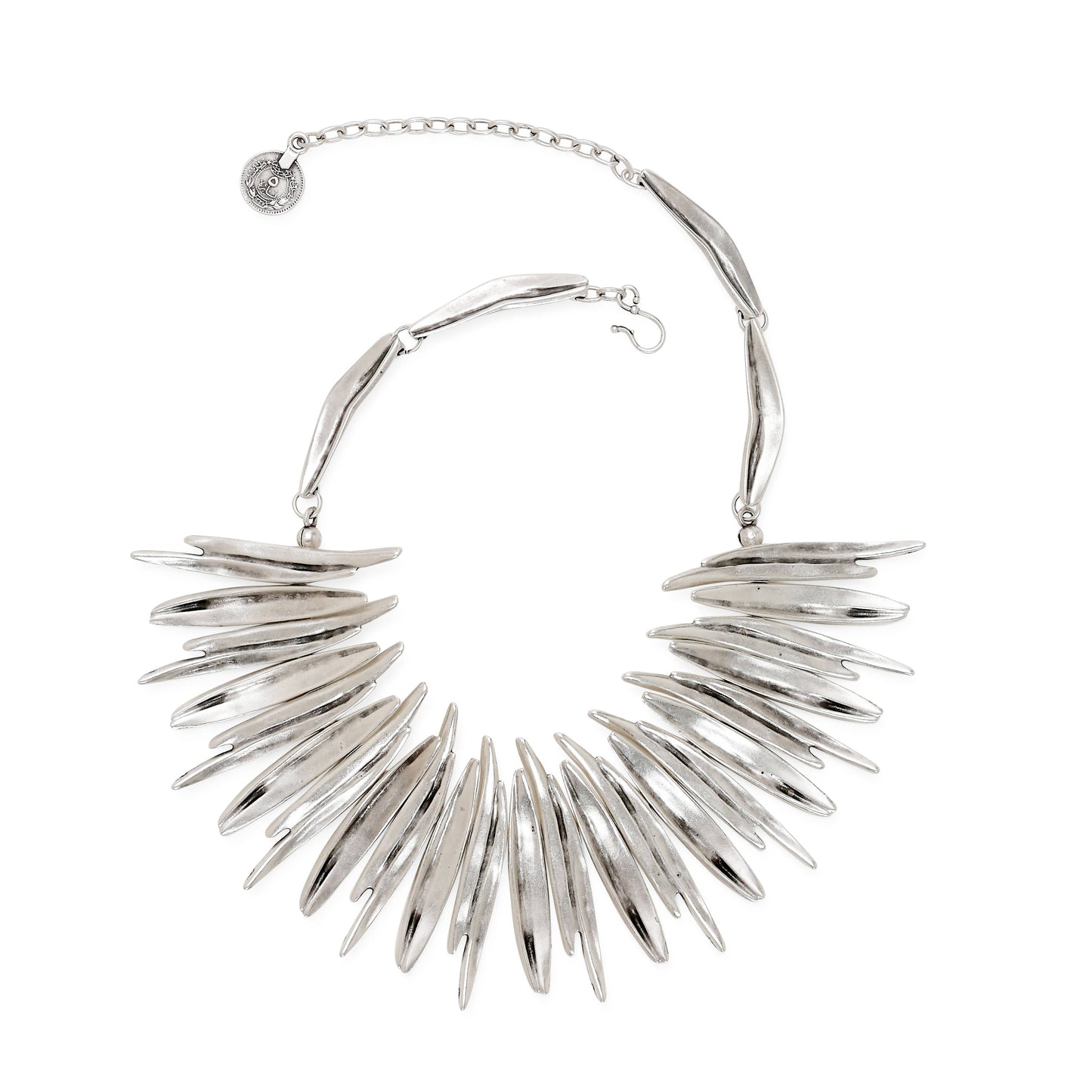 Chanour - Handmade Fire Pewter Necklace - 1549