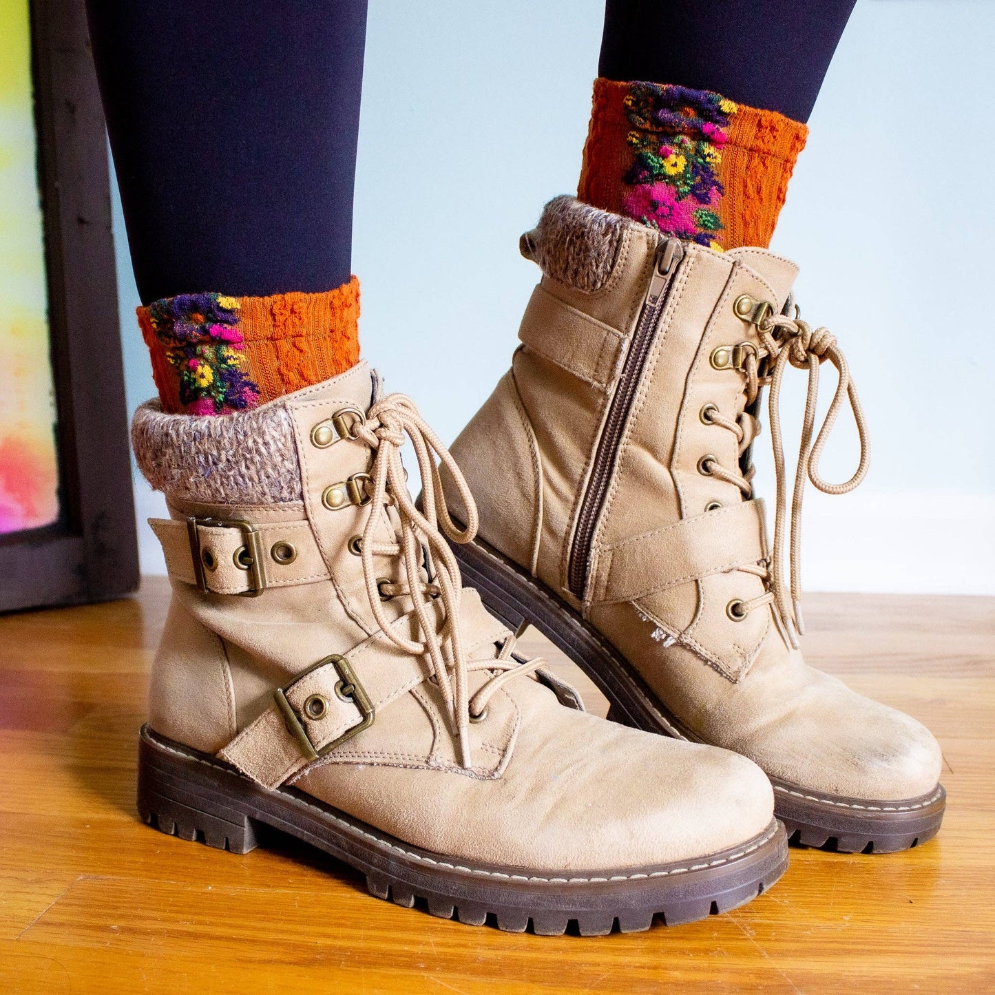 Daisy Dunes - Audrey Vintage Socks: Gray