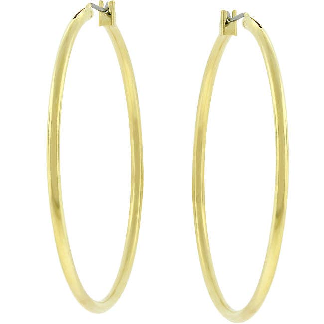JGoodin - Large Golden Hoop Earrings