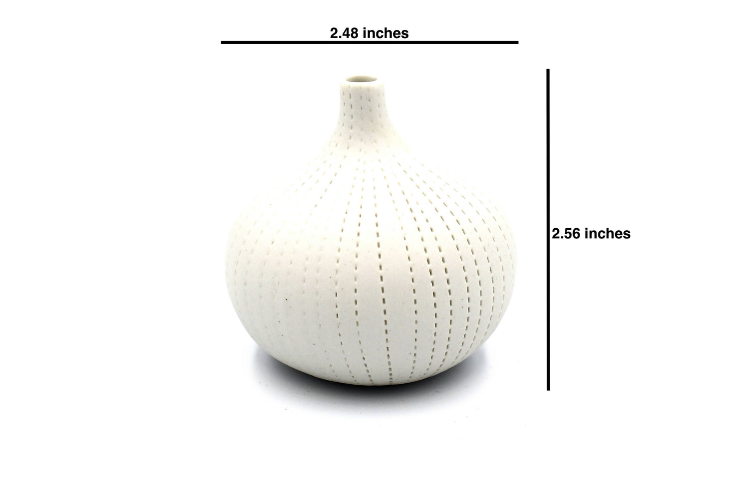 Art Floral Trading LLC - 192WH13 CONGO TINY S - WH 13 Porcelain bud vase