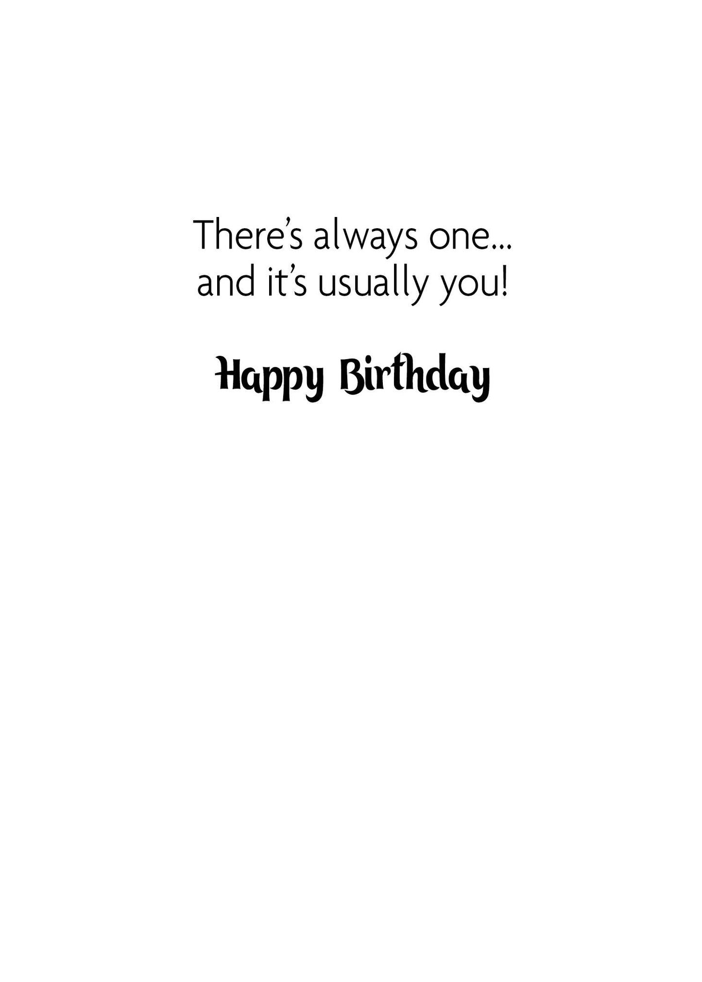 Actual Pictures - AP1541 Birthday Card