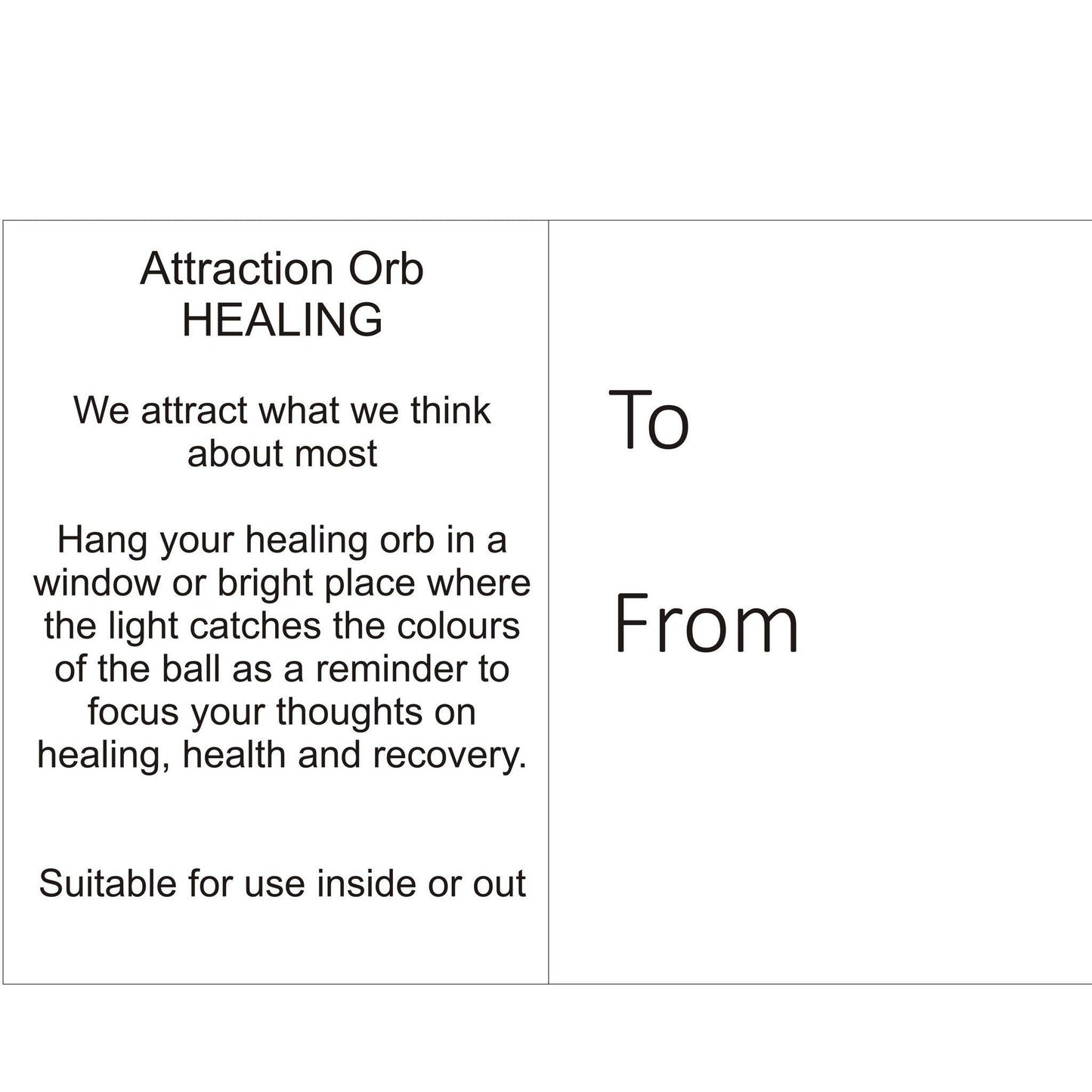 Sienna Glass - 10cm Attraction Orb - Healing