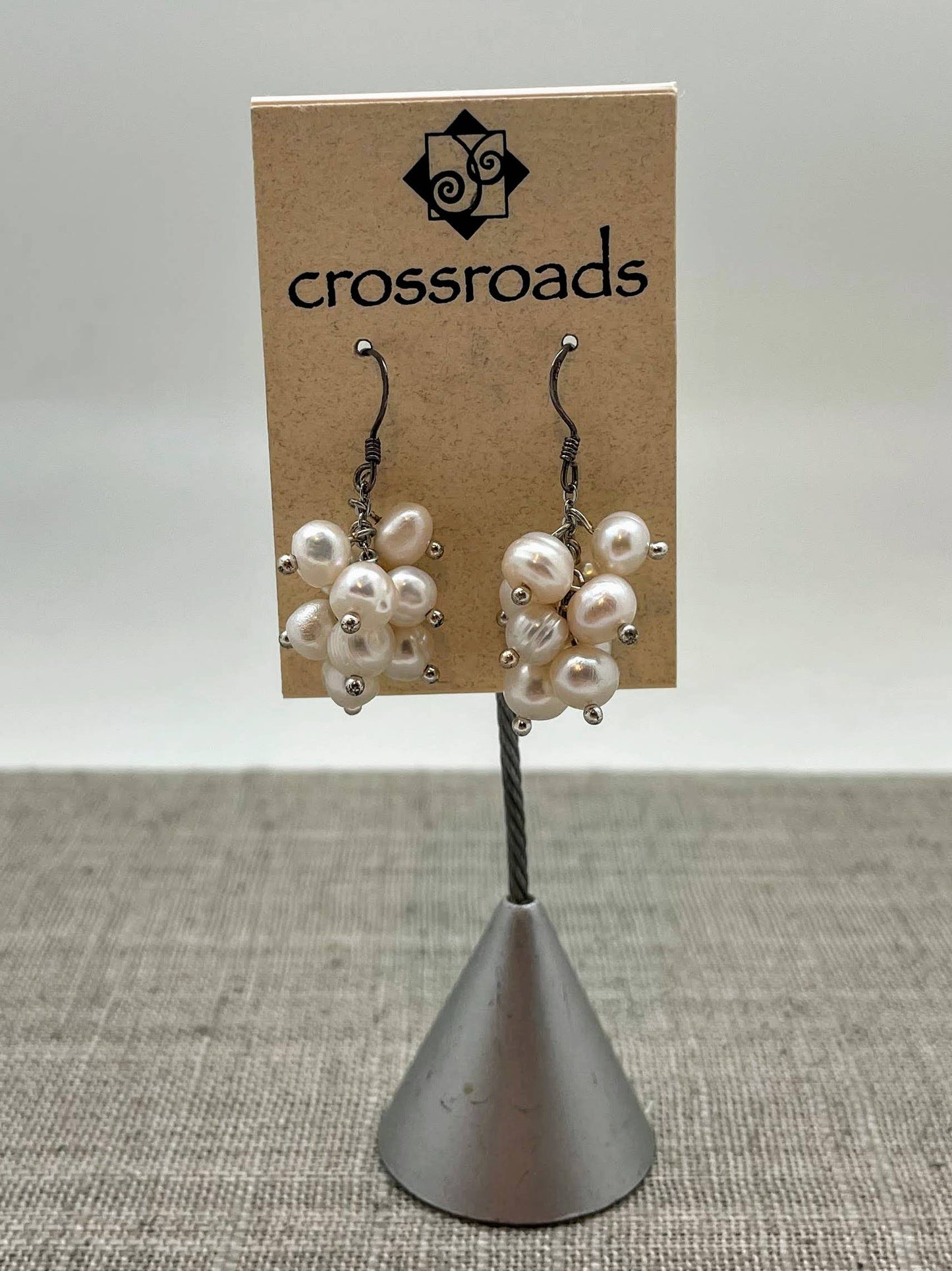 Crossroads Accessories Inc - Pebble Pearl Earrings: WHG