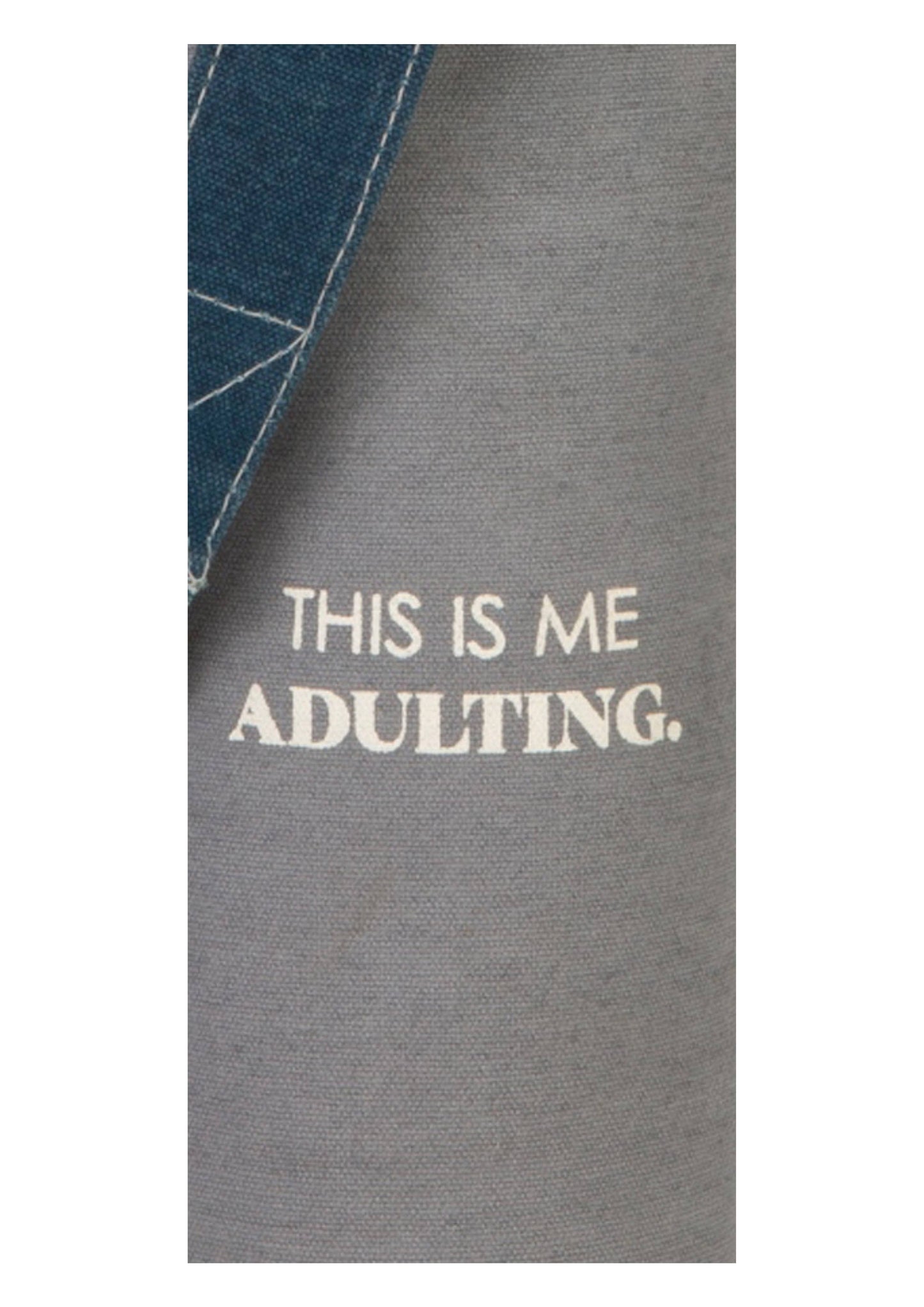 Mona B. - This is Adulting Up-Cycled Canvas Wine Tote Bag