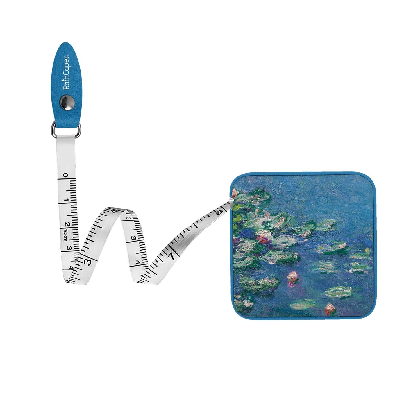RainCaper - Monet "Water Lilies" Compact Retractable Tape Measure – Dual-Sided, 60"/150cm