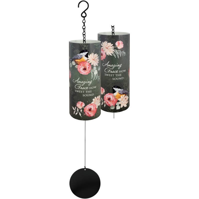 Gift & Garden by Carson - "Amazing Grace How Sweet The Sound" Varnish Cylinder Sonnet