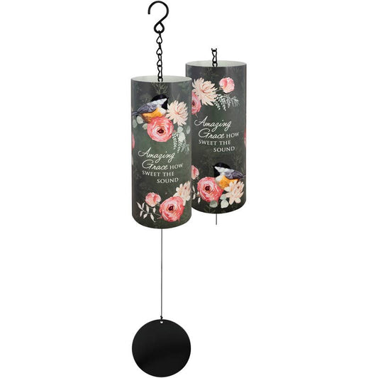 Gift & Garden by Carson - "Amazing Grace How Sweet The Sound" Varnish Cylinder Sonnet