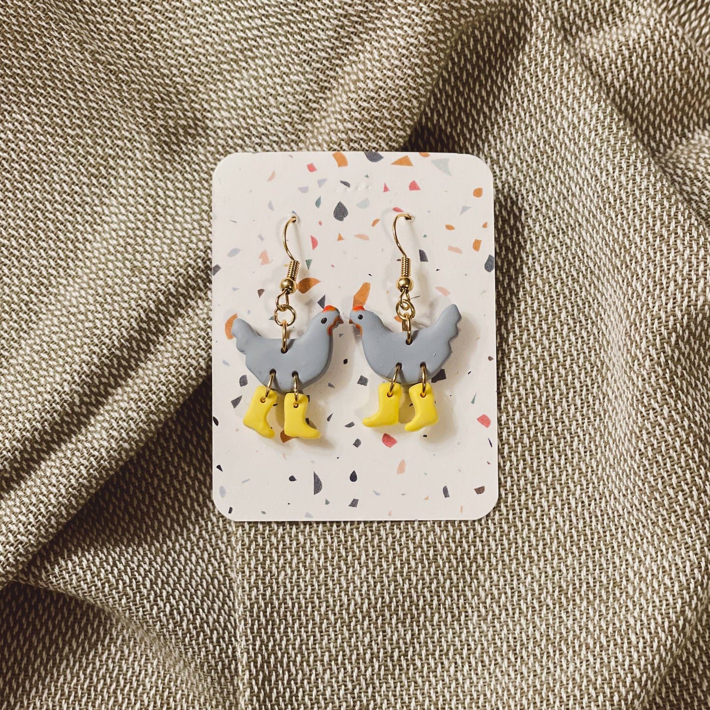 Sydni Carlson Art - Assorted Pack: Chickens with Boots Earrings