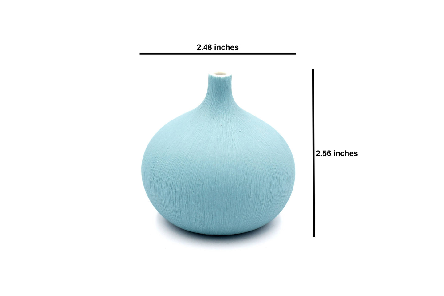 Art Floral Trading LLC - 192SF20SKY CONGO TINY S-Handcrafted Porcelain Bud Vase