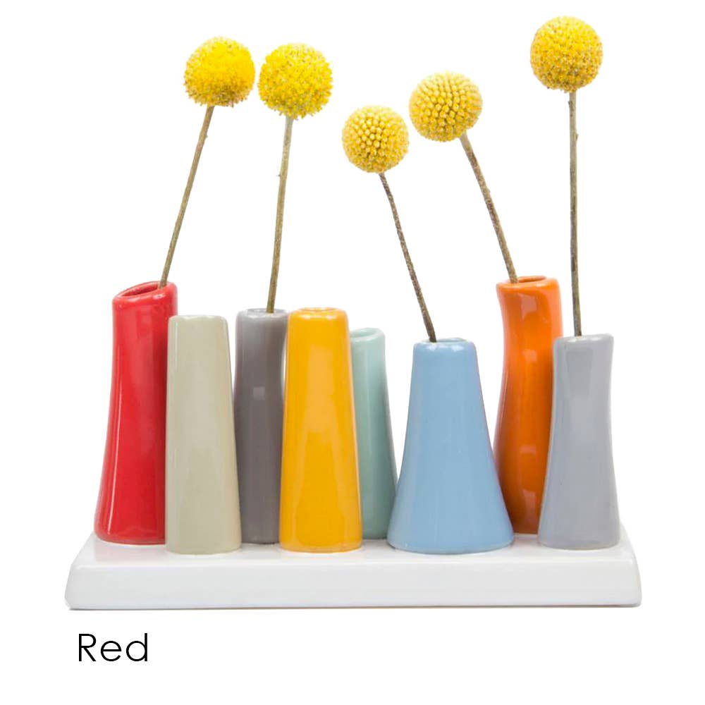 Chive - Pooley Modern Bud Vase For Flowers: Chartreuse