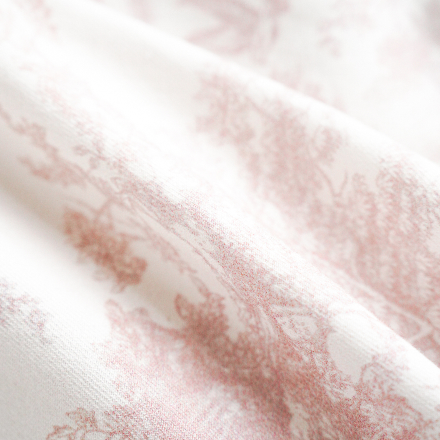DrifWoo - Soft Pink Toile Print Loungewear – Spring Cozy Homewear: L