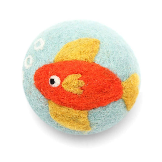 Ethical Global - Sea Creatures: Eco Wool Dryer Balls Fair Trade: Goldfish