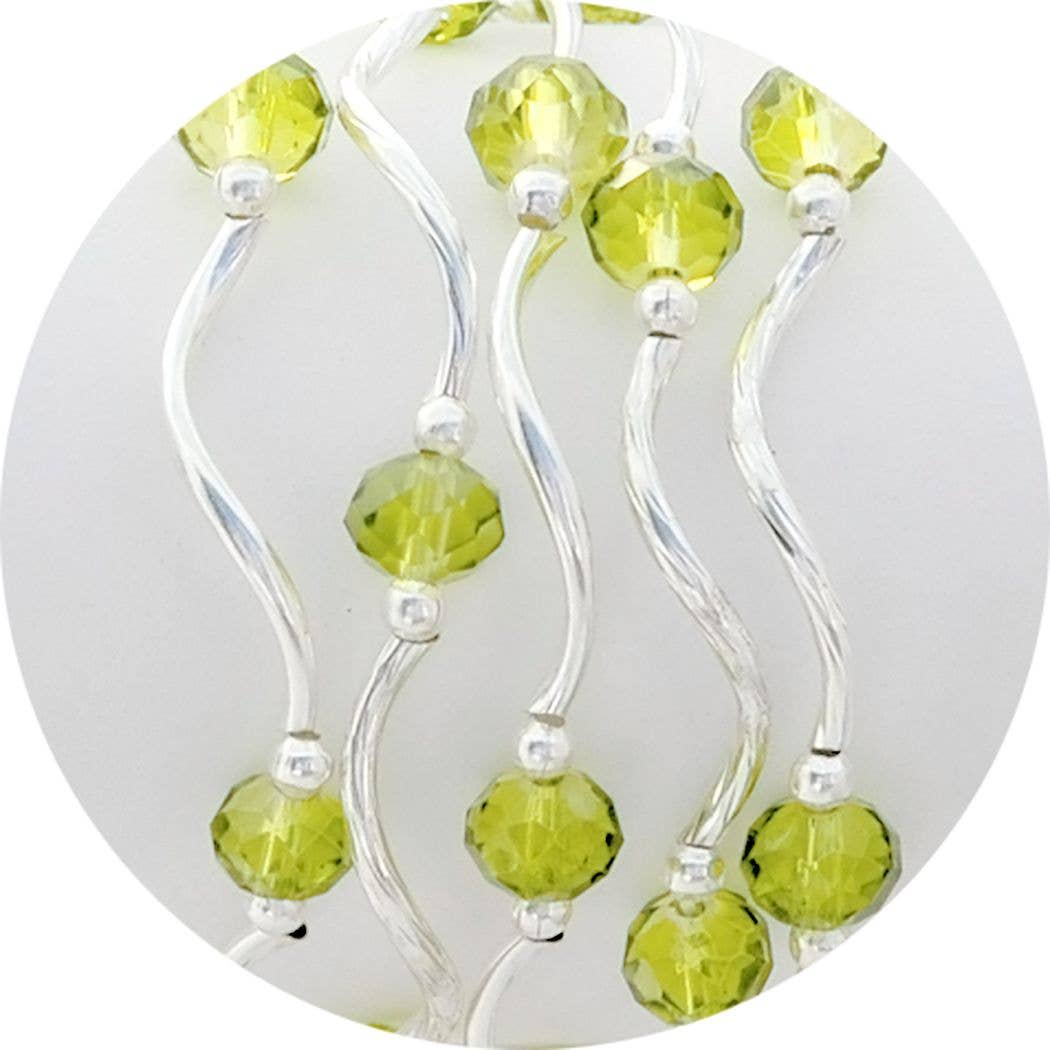 My Fun Colors - Fashion Stretch Bracelets Select from 91 Color Styles: Peridot