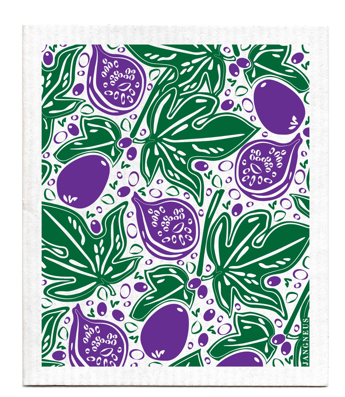 Jangneus - Swedish Dishcloth - Figs - Green