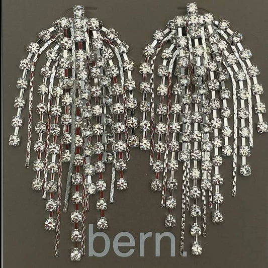 TWO FORTY TWO - CHIC - CZ Tassel Dangle  (silver) BER581