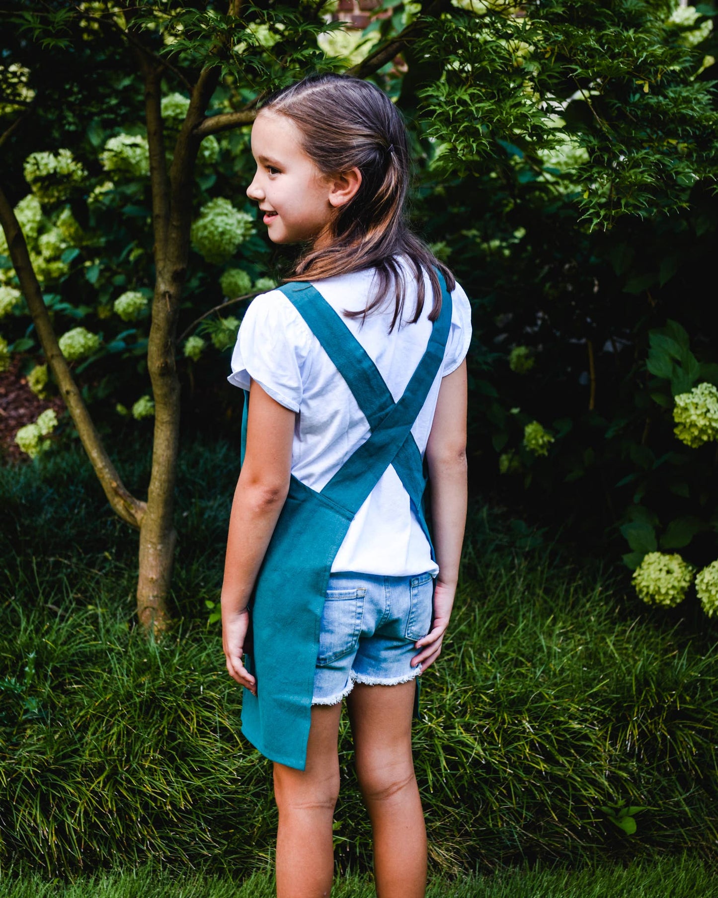 Cate Paper Co. - Cross Back Apron: Sky Blue