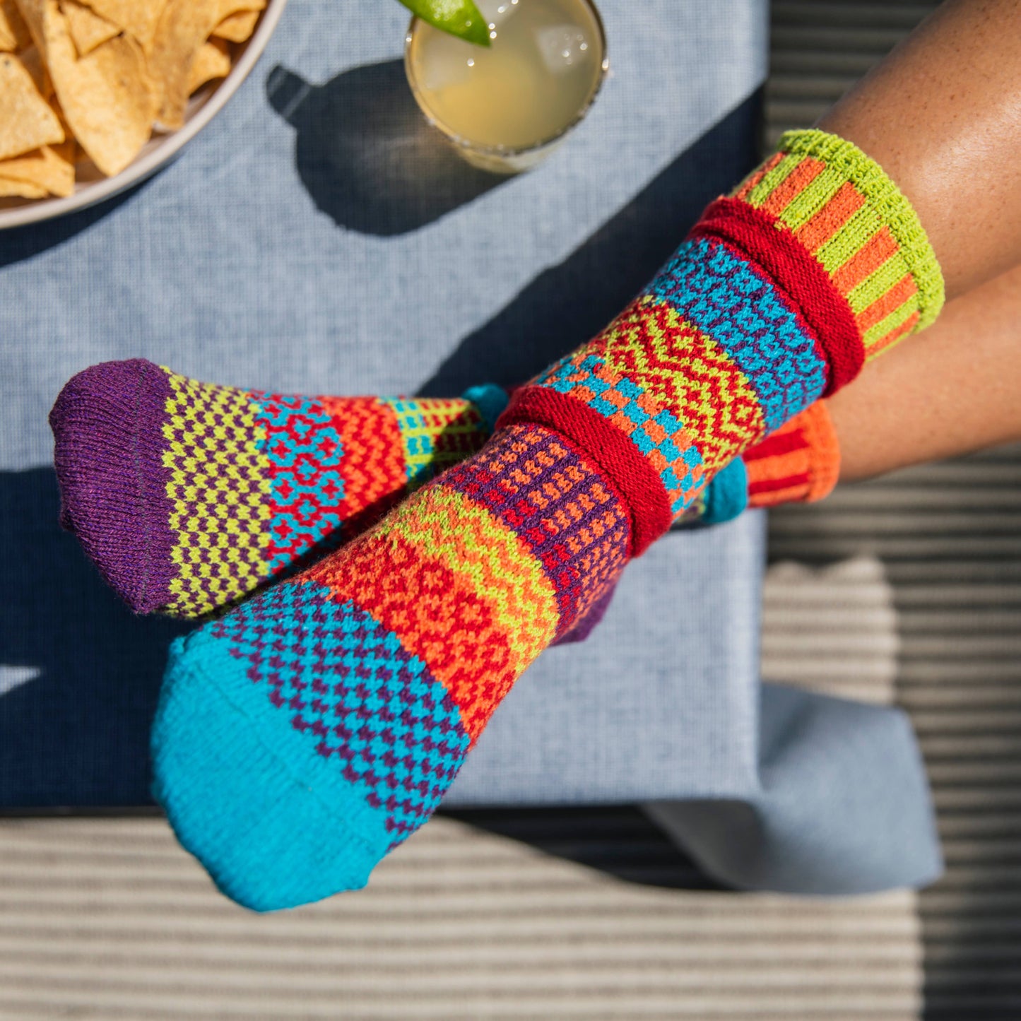 Solmate Socks - Cosmos Crew Socks | Eco-Friendly & Made in the USA: Medium (Women 8 - 10 / Men 7 - 9)