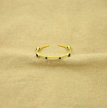 Load image into Gallery viewer, Schmuckoo Berlin - Gold Cuff Bangle - Blue Iolite