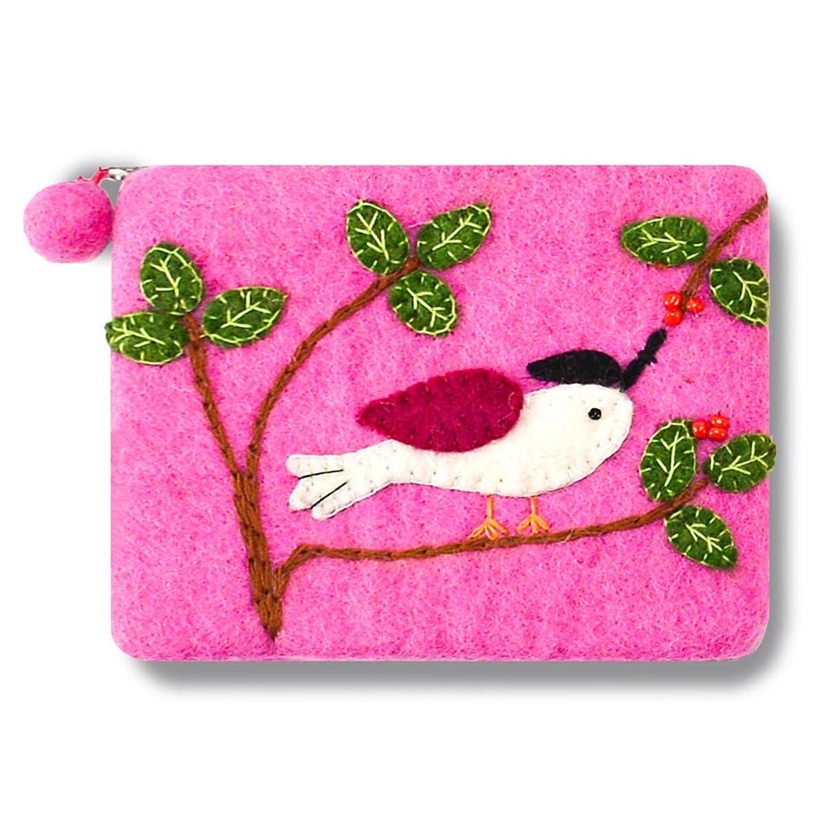 BNB Crafts Inc. - Bird on the Branch Theme Coin Purse: Pink