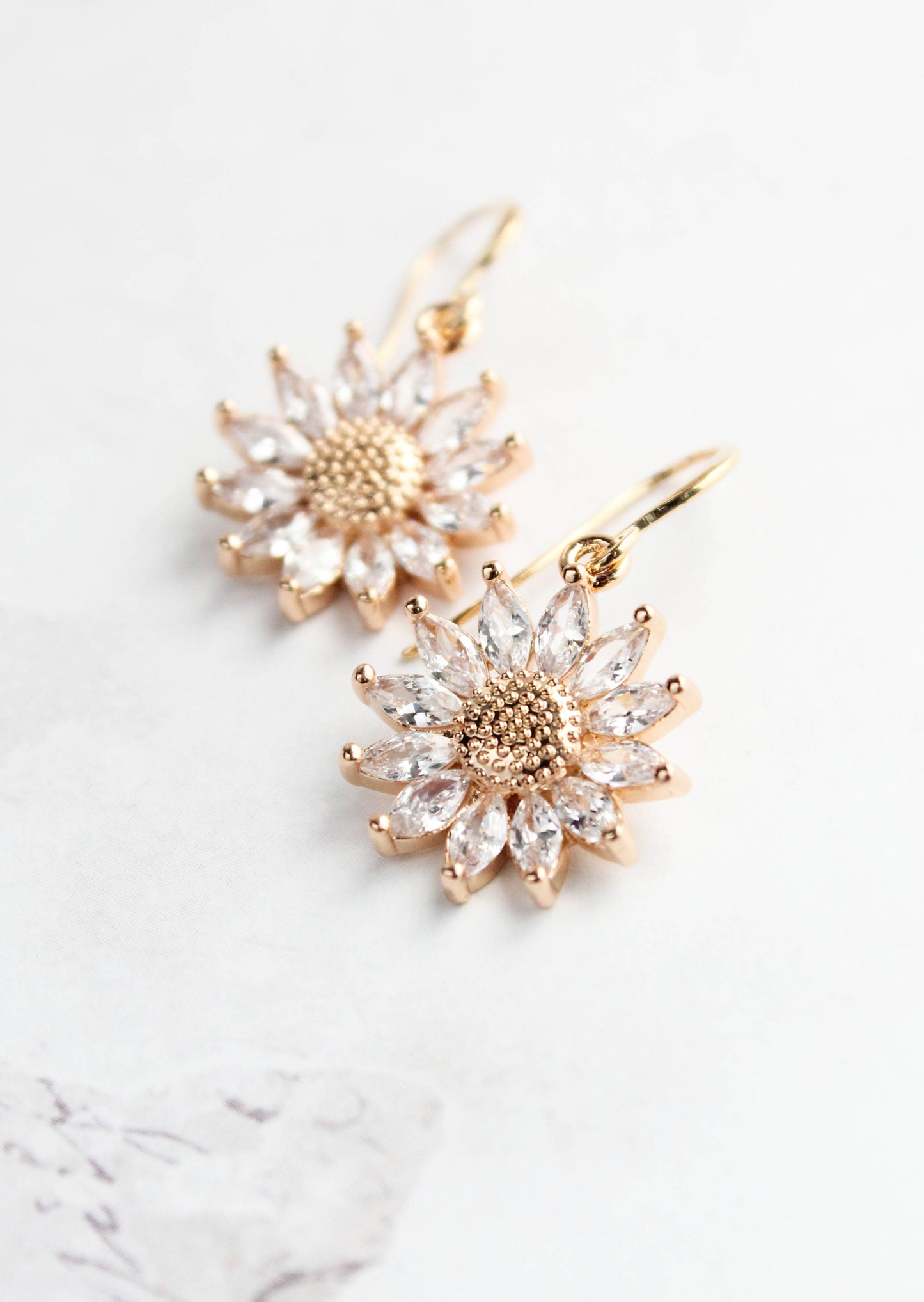 A Pocket of Posies - Sunflower Earring | Sparkling Glass Earrings