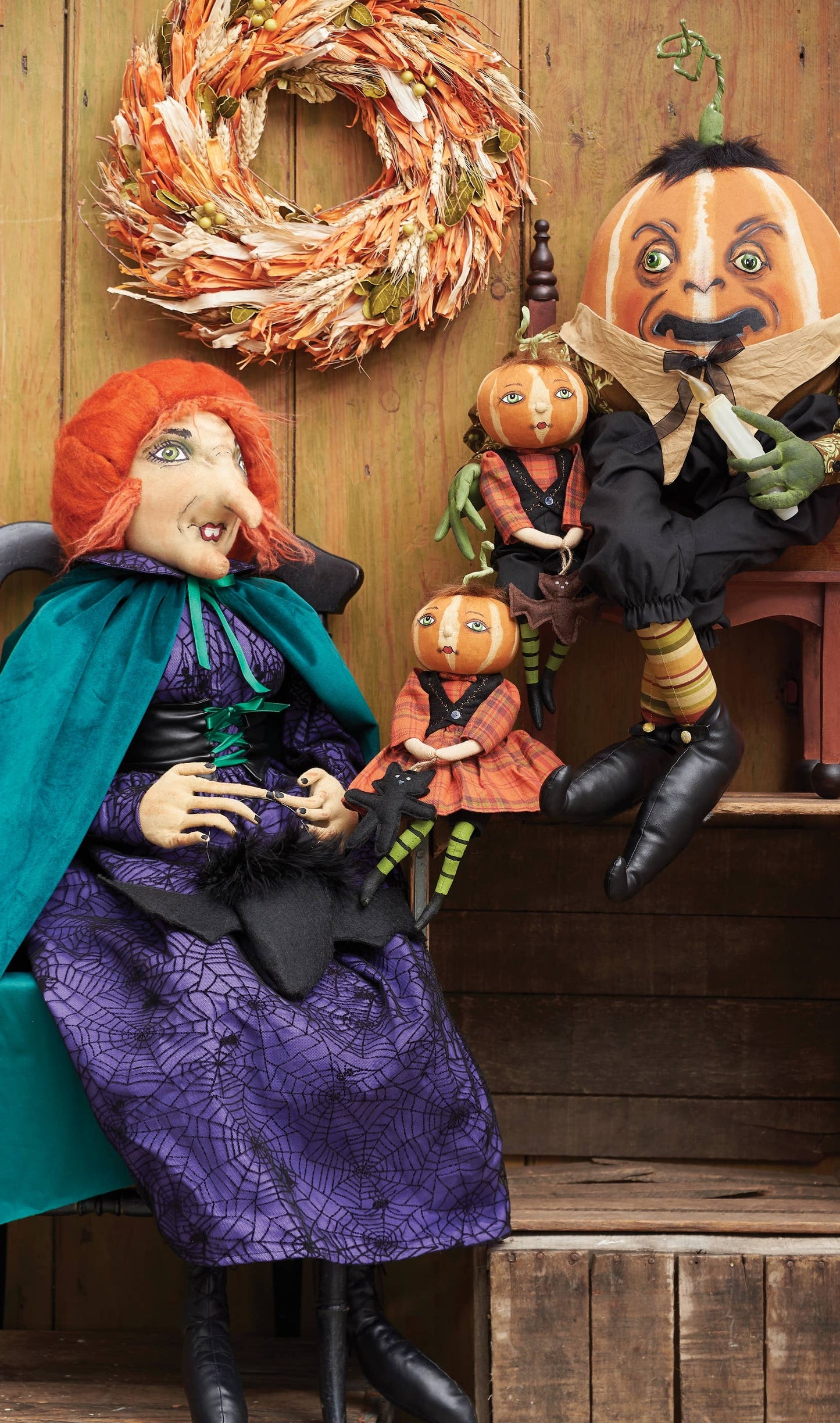 C&F Home - Nelly Pumpkin Gathered Traditions Art Doll