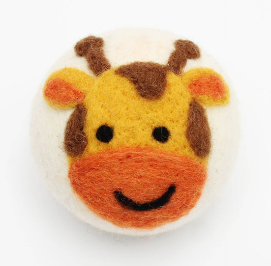 Ethical Global - Cute Animals: Eco Wool Dryer Balls Fair Trade: Giraffe