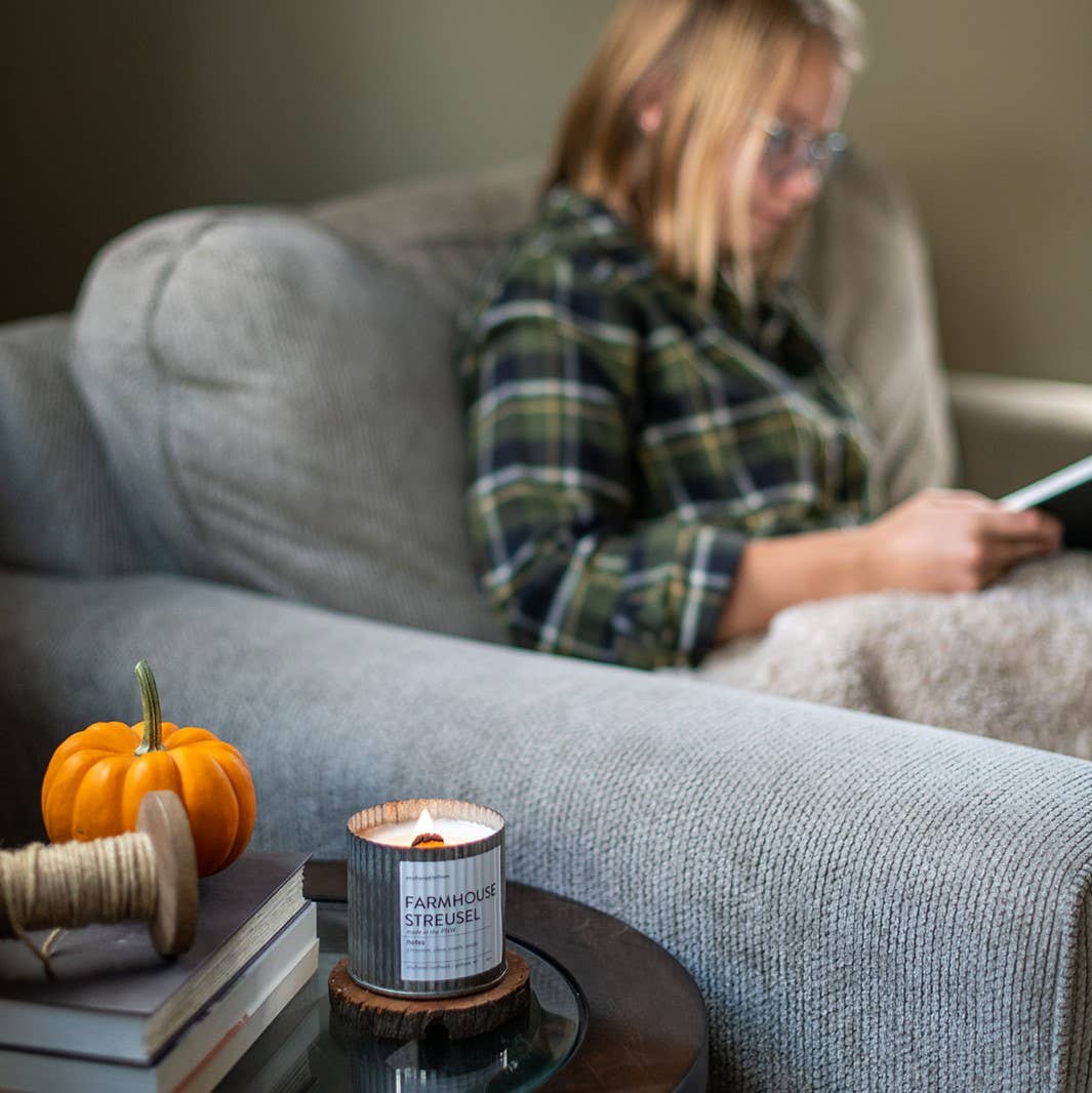 Anchored Northwest - Cabin Fever Rustic Vintage Farmhouse Wood Wick Candle: 10oz
