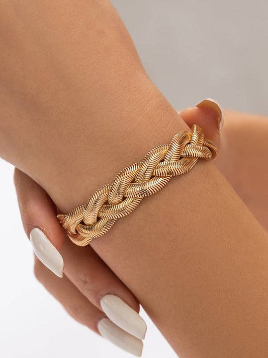 Elanora - Adjustable Snake Chain Bracelet Accessories: GOLD / Adjustable