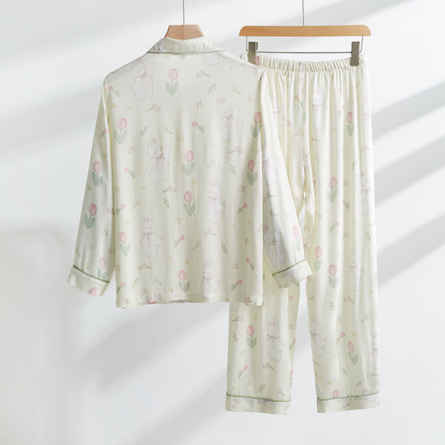 DrifWoo - Spring Bunny Print Pajama Set – Soft & Cozy Sleepwear  Easte: S