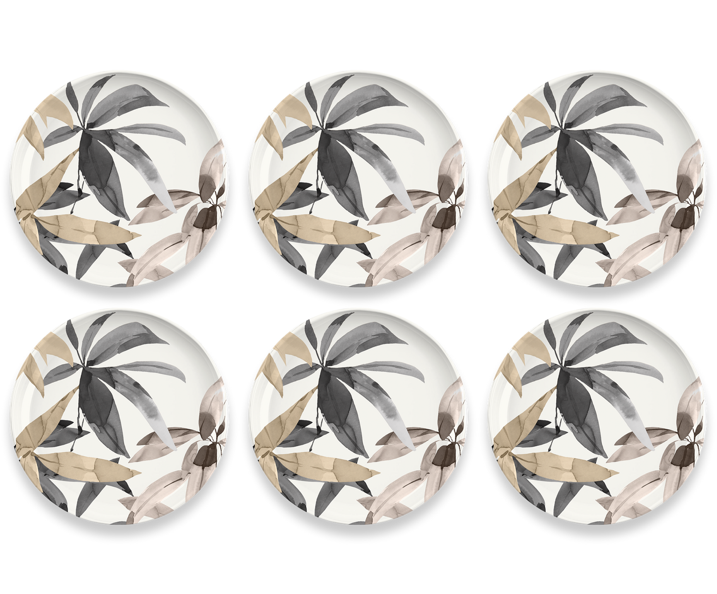 TarHong - Bali Leaves Bamboo Powder & Melamine Dinnerware Set: Salad Plate 8.5"