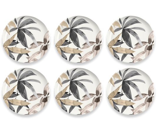 TarHong - Bali Leaves Bamboo Powder & Melamine Dinnerware Set: Salad Plate 8.5"