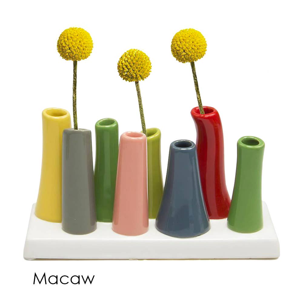 Chive - Pooley Modern Bud Vase For Flowers: Chartreuse