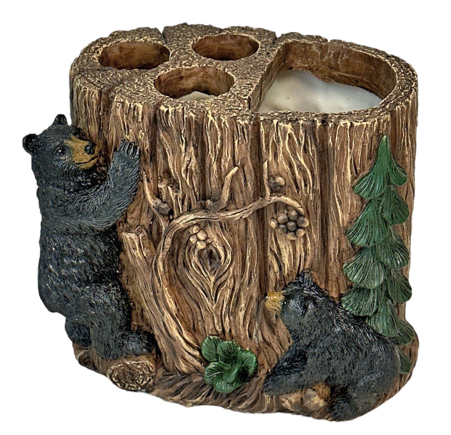 De Leon Collections - BEARS AROUND TREE TOOTHBRUSH HOLDER: Toothbrush