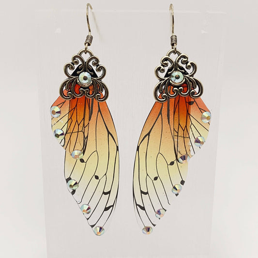 Mio Queena - Handmade Fairy Wings Earrings Insect Butterfly Wing: C