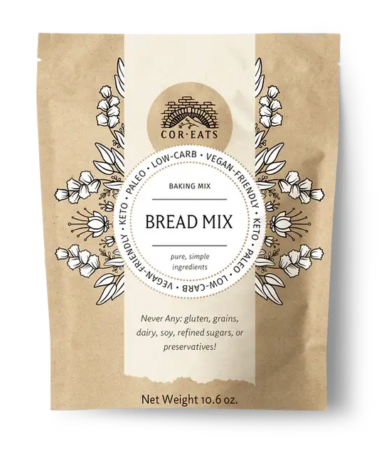 CorEats Mixes, Inc. - Healthy Low-Carb Bread Mix - Vegan, Paleo, Keto-Friendly