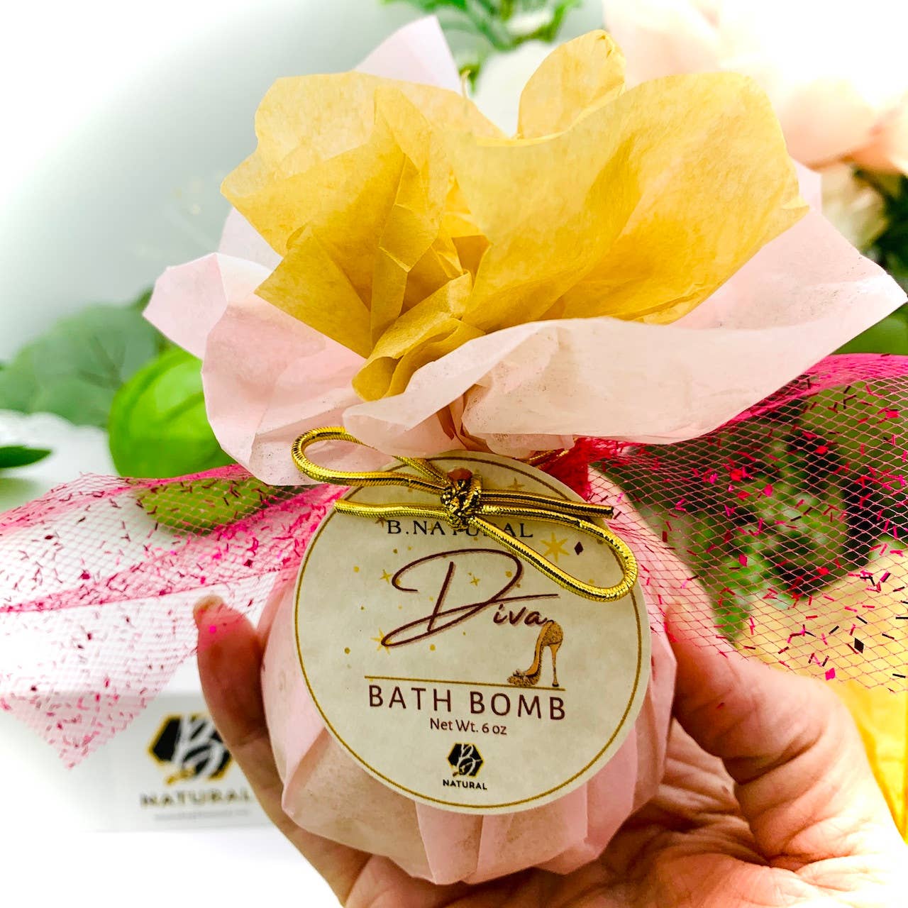 B.NATURAL - Bath Bomb| Diva