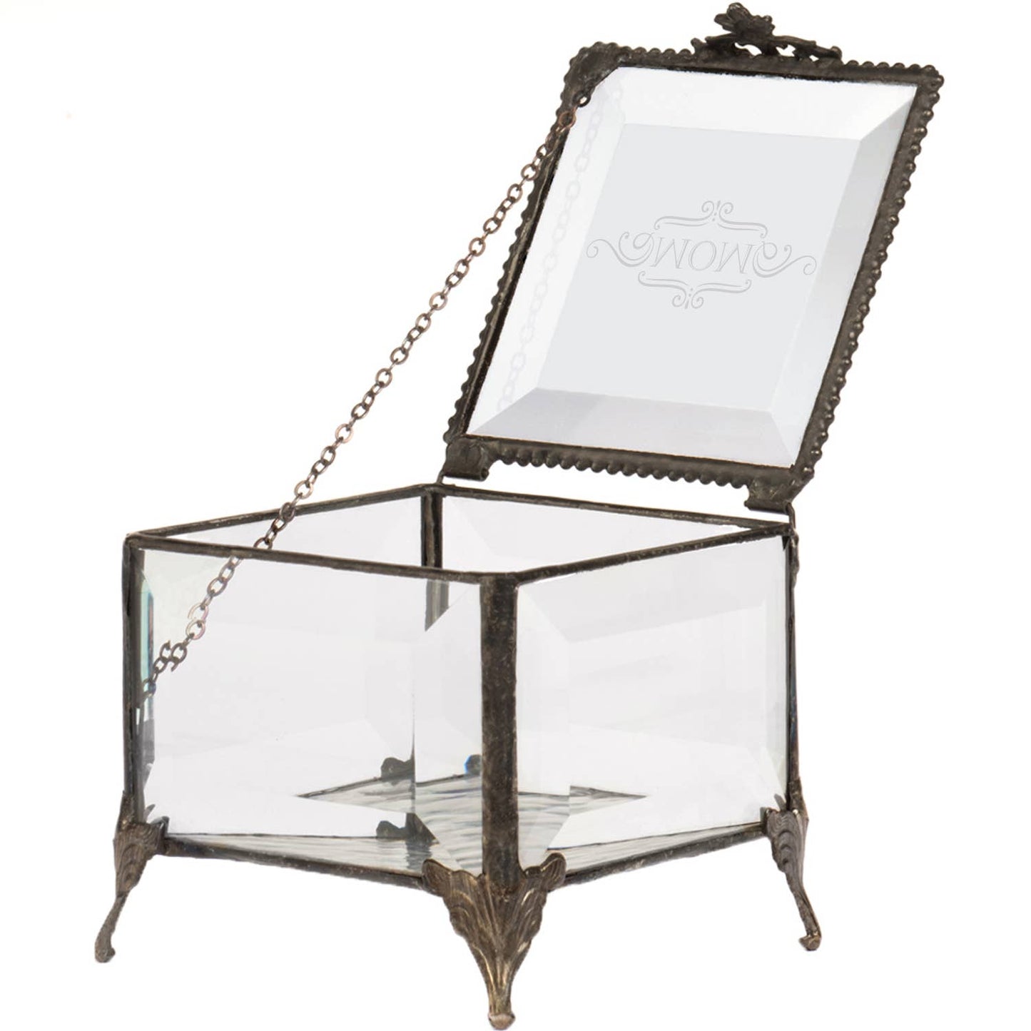 J Devlin Glass Art & Bert Anderson Collection - Mom Gift Stained Glass Jewelry Box By J Devlin Glass Art