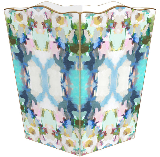 Marye-Kelley - WB475LP-Laura Park Park Avenue Wastepaper Basket: Scalloped Top