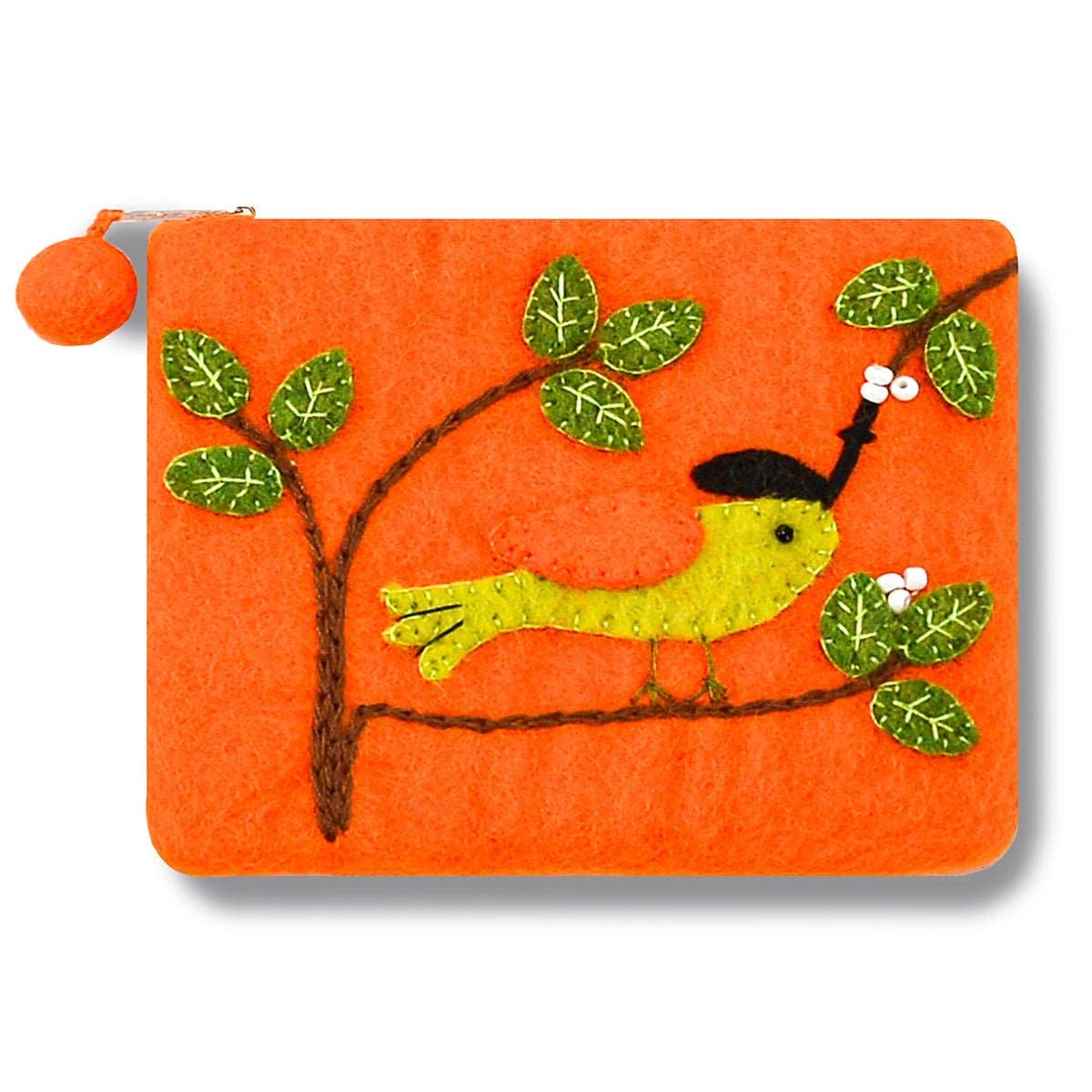 BNB Crafts Inc. - Bird on the Branch Theme Coin Purse: Hot Pink