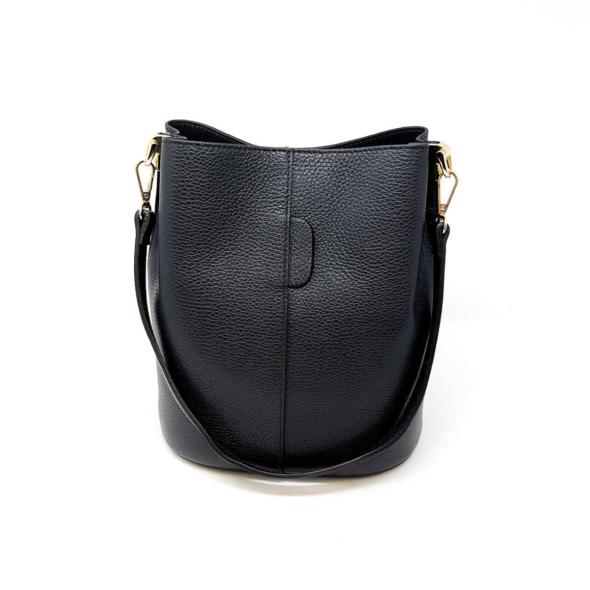 German Fuentes Handbags - GF2554 GENUINE ITALIAN LEATHER BUCKET BAG: OLIVE