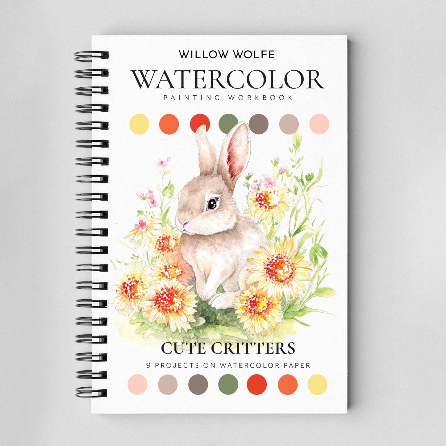 Willow Wolfe USA - Cute Critters Watercolor Workbook by Willow Wolfe