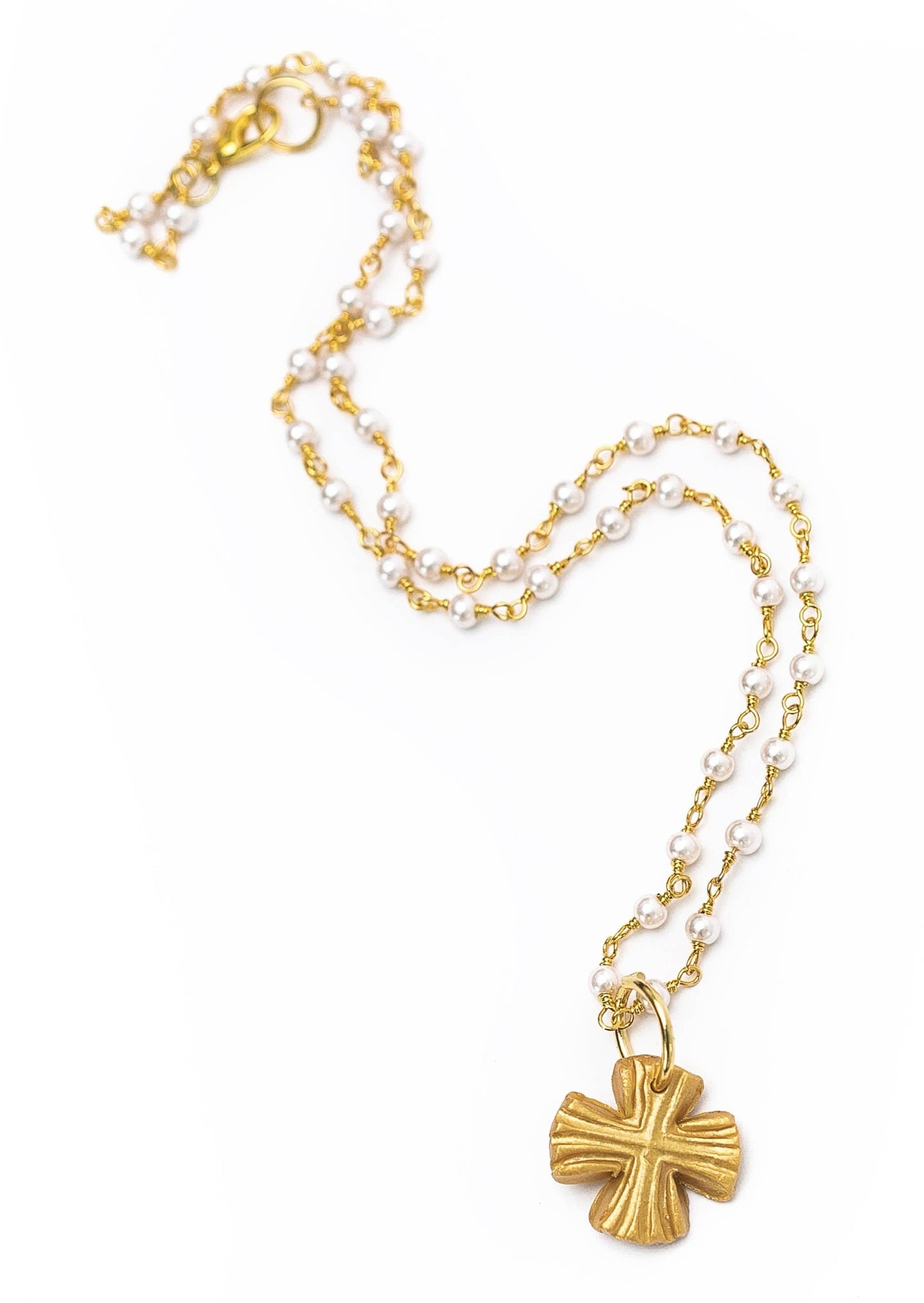 Hidden Truth Jewelry - Pearl Chain with Julia Blair Cross