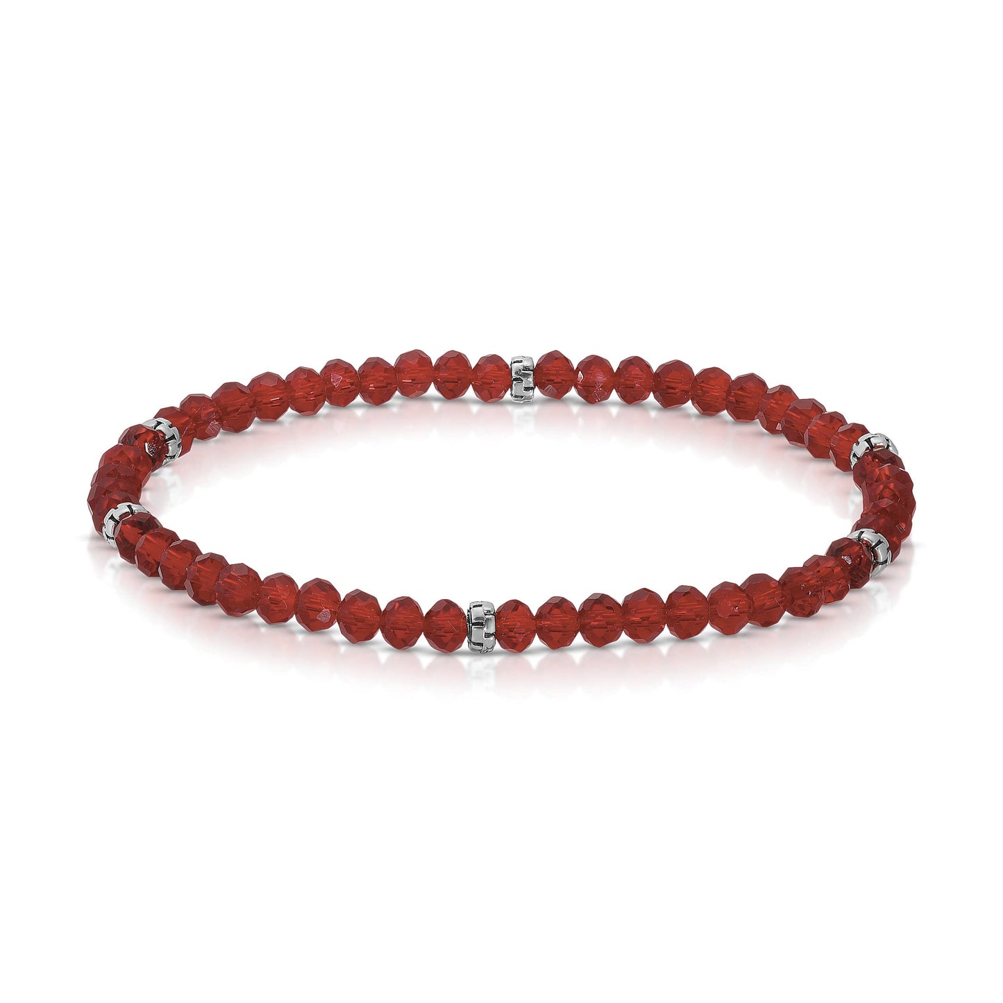 My Fun Colors - Mini Crystal Beaded Stretch Bracelet | So Many Great Colors!: Black+Gold Accent (MC101G)