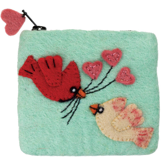 dZi Handmade - Love Cardinals Coinpurse