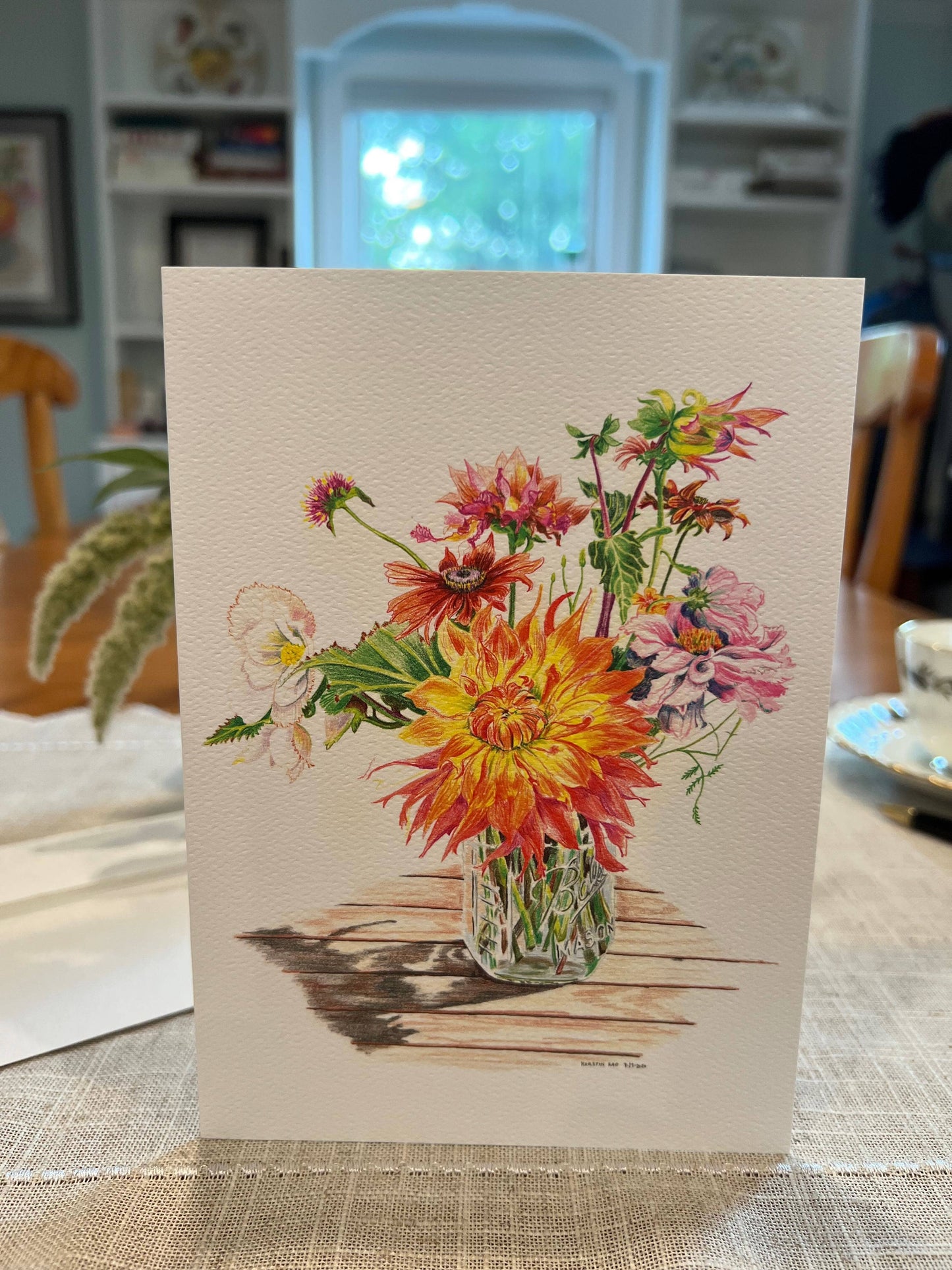 Vivid Cottage - Dahlia Delight - card